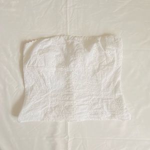 princess polly strapless white tube top